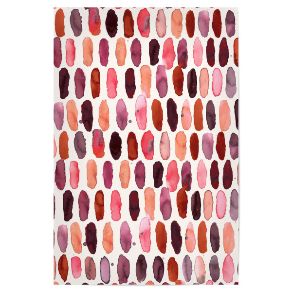 Poster "Geometric Watercolor Dots Pink" artboxONE - Abstrakt,Geometrie