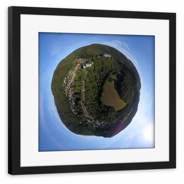 Poster mit Rahmen schwarz "Schwarzburg in Thüringen" artboxONE - Städte,Natur,Reise,Architektur,Reise / Länder