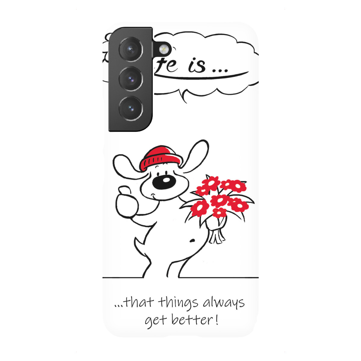 Samsung Galaxy "Life is... get better" Premium-Case Handyhülle artboxONE