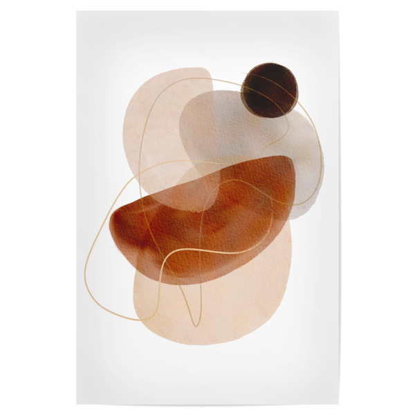 Poster 30x20 cm "Geometric Watercolor Composition" artboxONE - Abstrakt,Geometrie