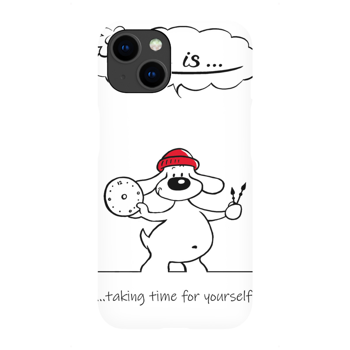 iPhone "Life is... taking time" Premium-Case Handyhülle artboxONE