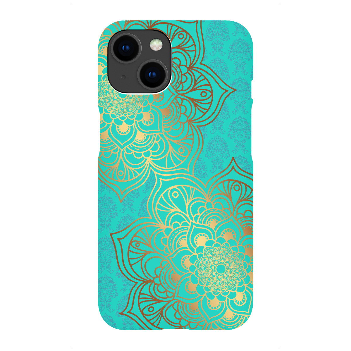 iPhone "Mandala Dual Gold" Premium-Case Handyhülle artboxONE