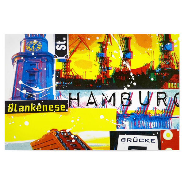 Poster "Pop Art Hamburg" artboxONE - Städte,Städte / Hamburg,Reise,Reise / Länder