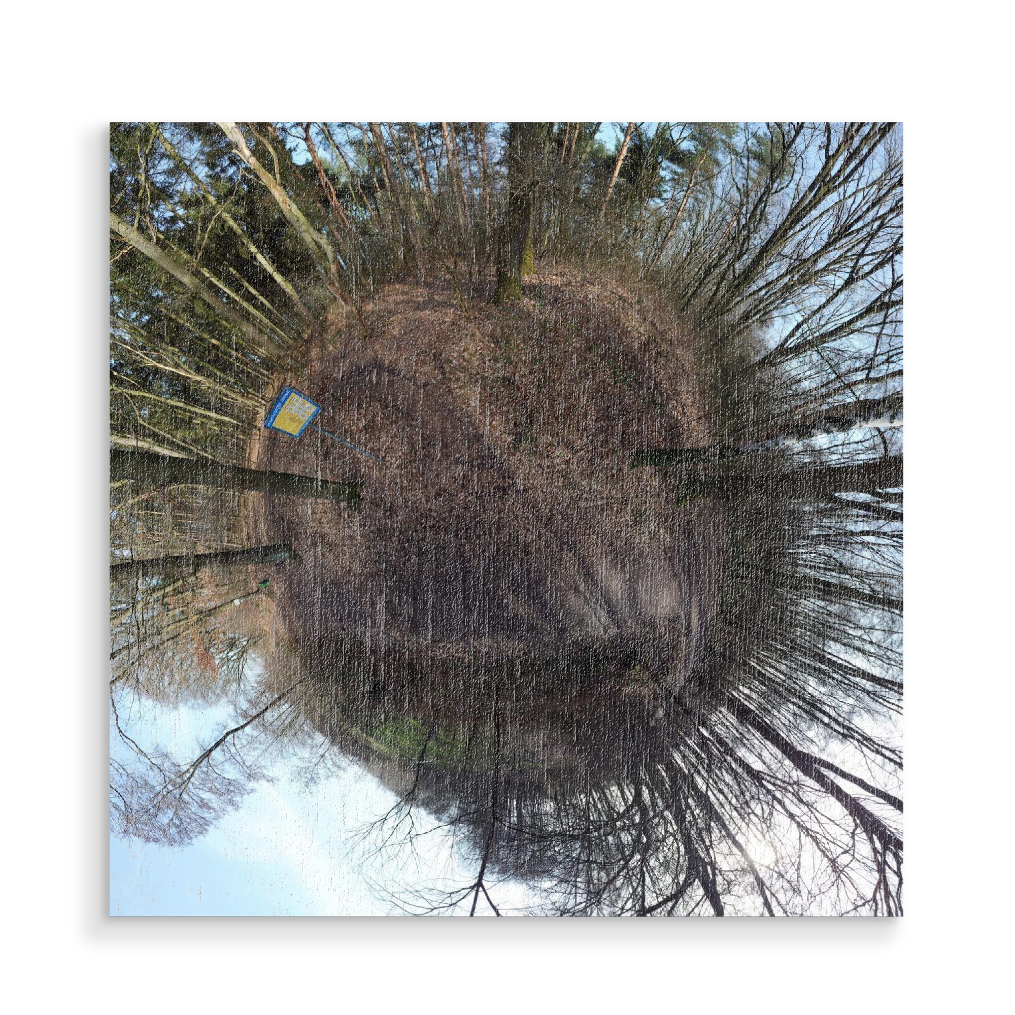 Holzbild "Hügelgrab Oststeinbek" artboxONE - Städte,Städte / Hamburg,Natur,Reise,Reise / Länder