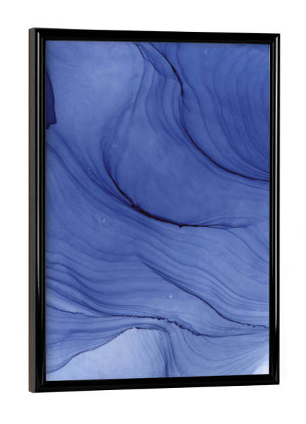 Poster mit schwarzem Rahmen "Welen Lila Abstract" artboxONE - Abstrakt