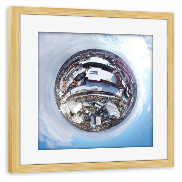 Poster mit Rahmen kiefer "Hamburg-Bergedorf Sander Damm" artboxONE - Städte,Städte / Hamburg,Reise,Architektur,Reise / Länder