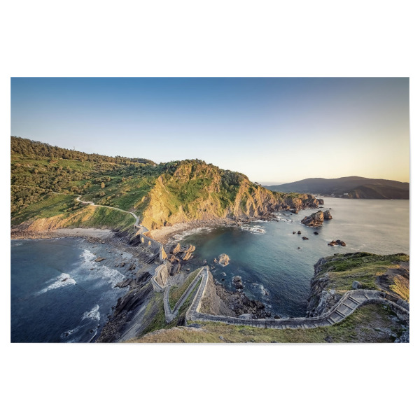 Poster 30x20 cm "Gaztelugatxe" artboxONE - Natur,Reise,Architektur,Reise / Strand und Meer,Reise / Länder