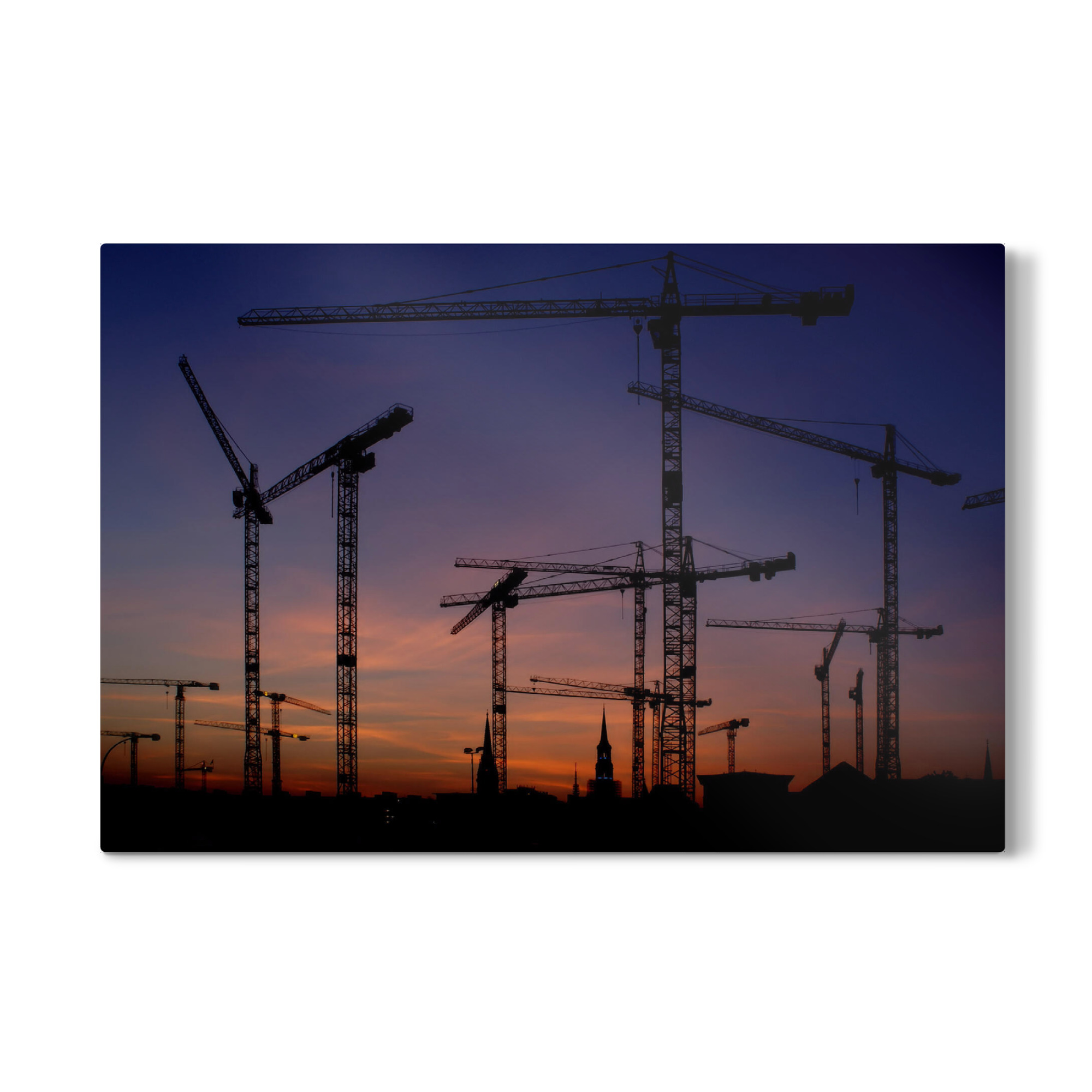 Galerie-Print "Kranwald im Sundown" 75x50 cm artboxONE