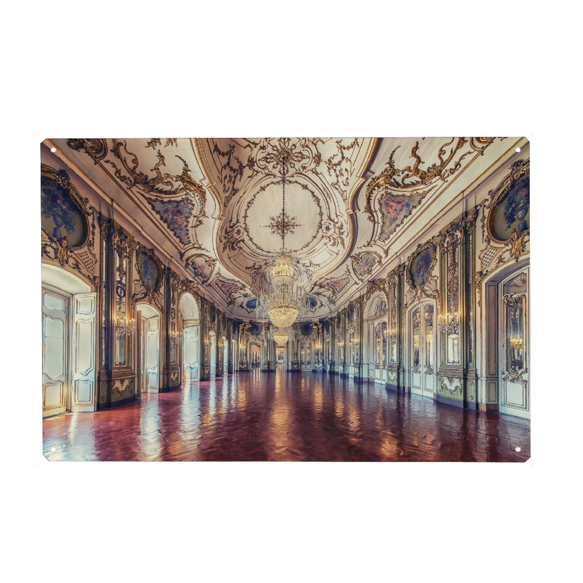 Holzbild "Queluz" artboxONE - Städte,Reise,Architektur,Reise / Länder,Städte / Weitere