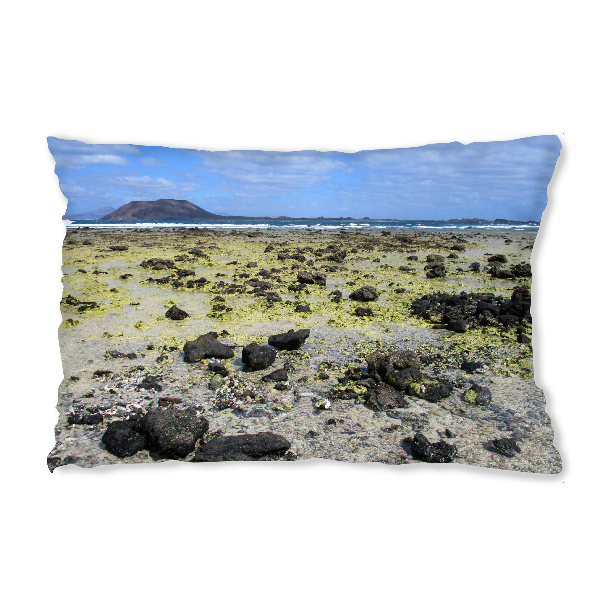 Design-Kissen "Fuerteventura Low Tide" artboxONE - Natur,Reise,Reise / Strand und Meer,Reise / Länder