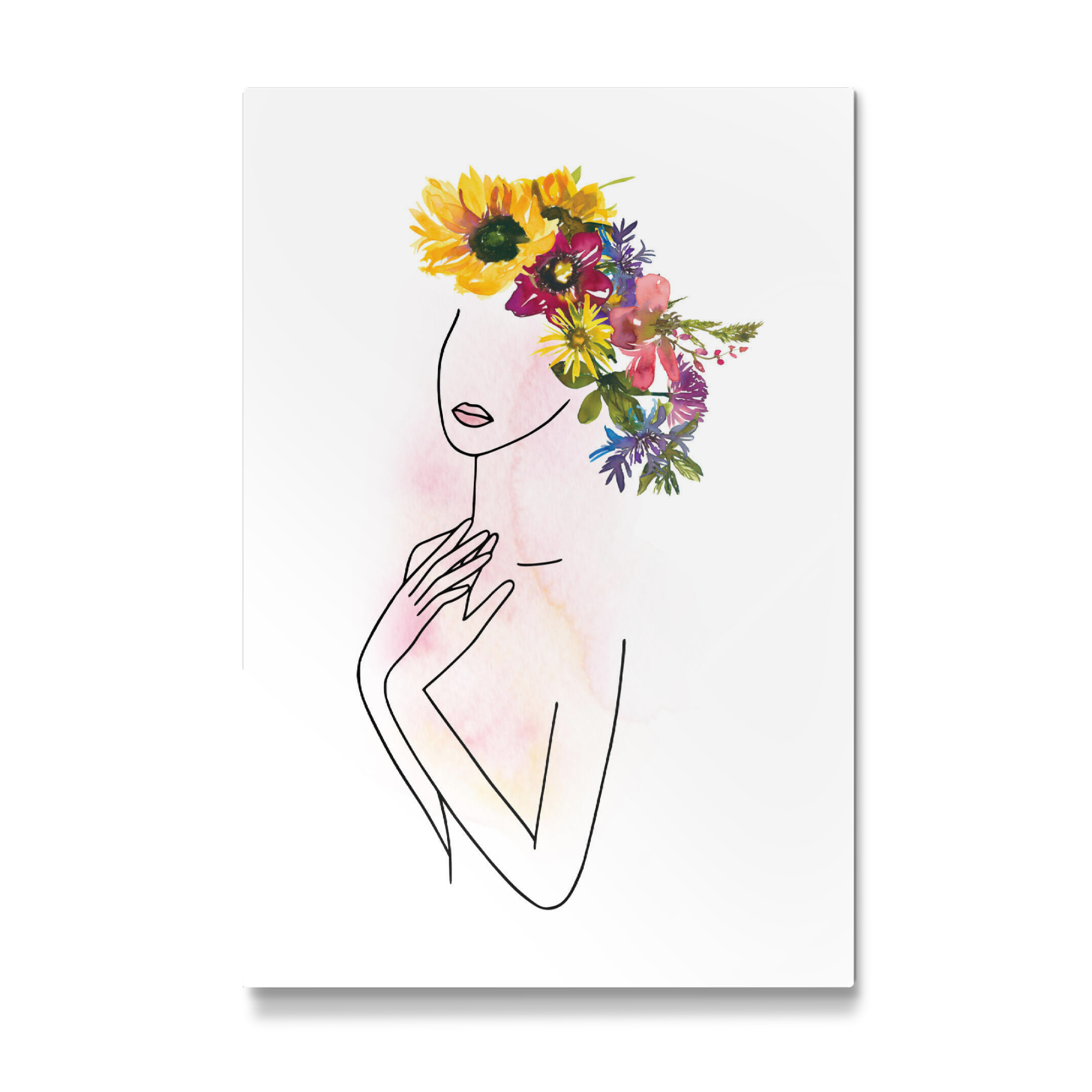 Galerie-Print "Lovely Girl with Flowers" 30x20 cm artboxONE