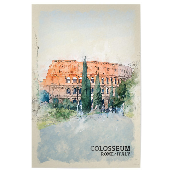 Poster "Kolosseum Sketch" artboxONE - Architektur