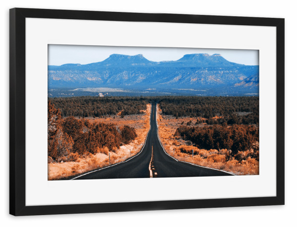 Poster mit Rahmen schwarz "Roadtrip USA (Utah)" artboxONE - Reise,Reise / Länder