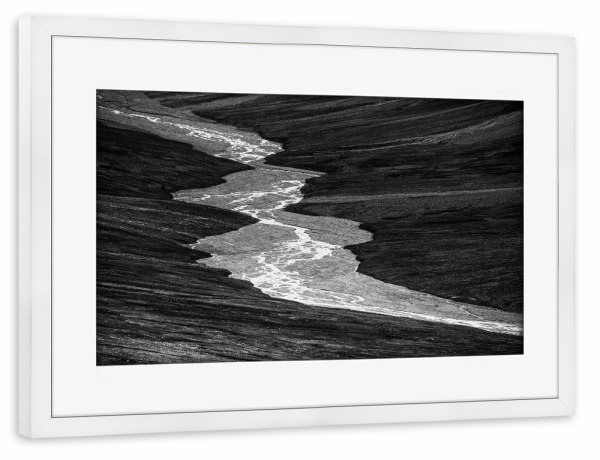 Poster mit Rahmen weiß "Nature's Artwork" artboxONE - Natur,Schwarzweiß