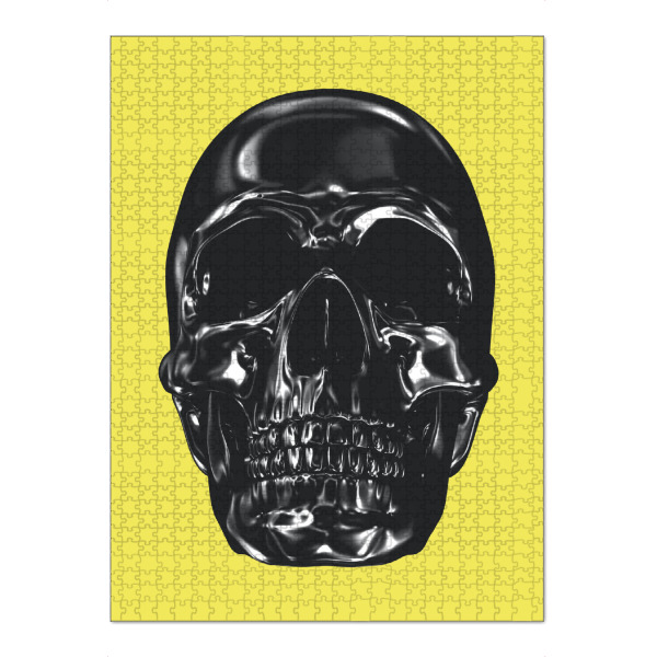 Puzzle Ravensburger "Skulls Yellow" artboxONE - Streetart - Skulls,Yellow,Black,Pantone 2021 - Bild skulls