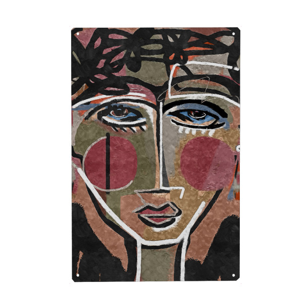 Holzbild "Cubism Face" artboxONE - Abstrakt,Fiktion - Cubism face,Cubism,Face,Art,Abstract,Abstrakt,Formen,Bunt,Colorful