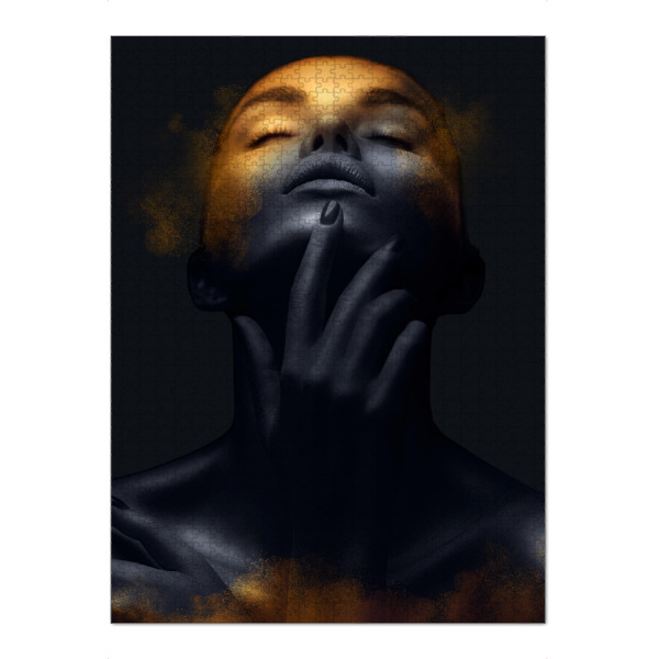 Puzzle Ravensburger "Spark Woman A" artboxONE - Menschen - Woman,Flowers,Female,Frau,Beauty,Girl,Portrait - Bild woman