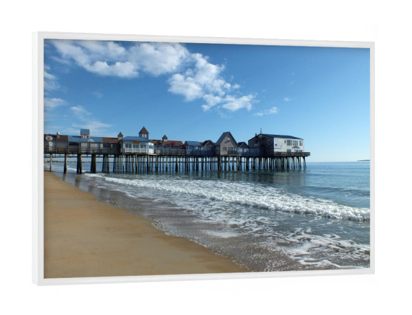 Poster mit weißem Rahmen "Old Orchard Beach, NH" artboxONE - Reise,Reise / Strand und Meer,Reise / Länder
