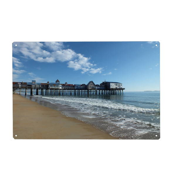 Metall Poster "Old Orchard Beach, NH" artboxONE - Reise,Reise / Strand und Meer,Reise / Länder