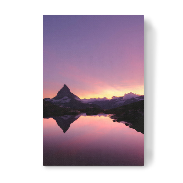 Leinwandbild "Vivid Riffelsee sunset" artboxONE - Natur,Reise / Länder