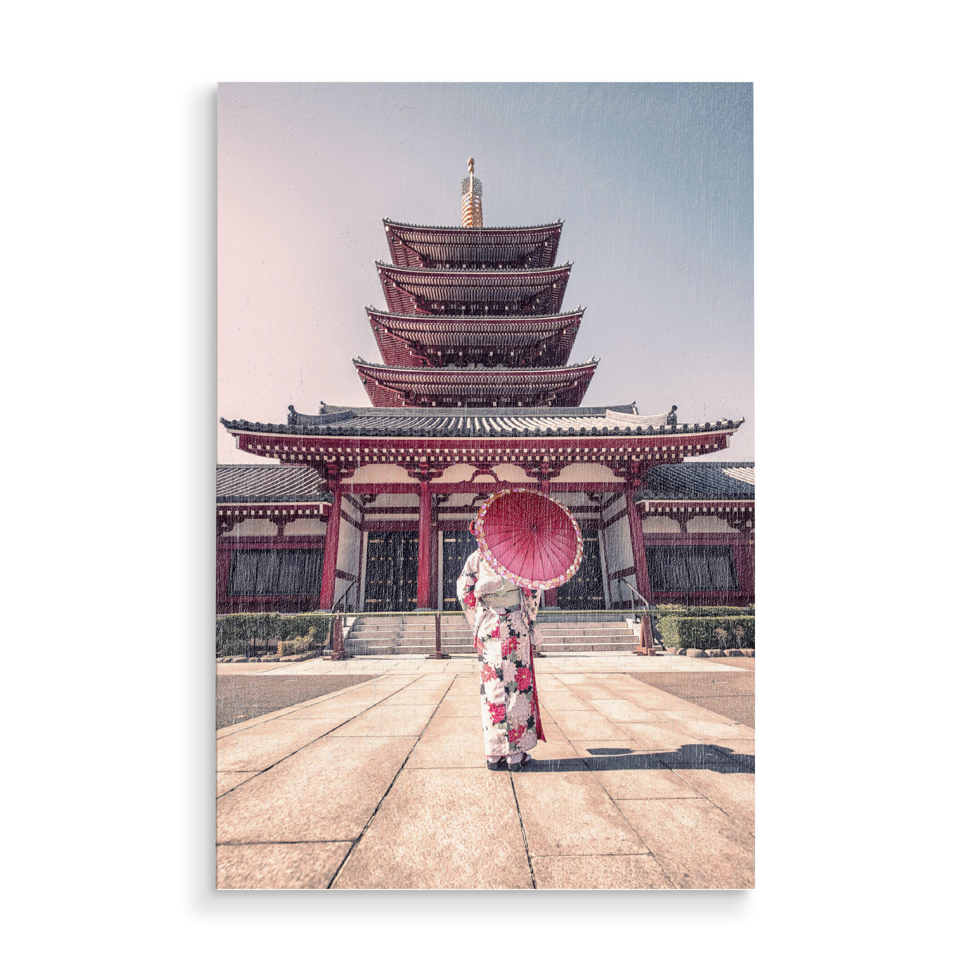 Holzbild "Senso-Ji" artboxONE - Städte,Reise,Architektur,Reise / Asien,Städte / Tokio