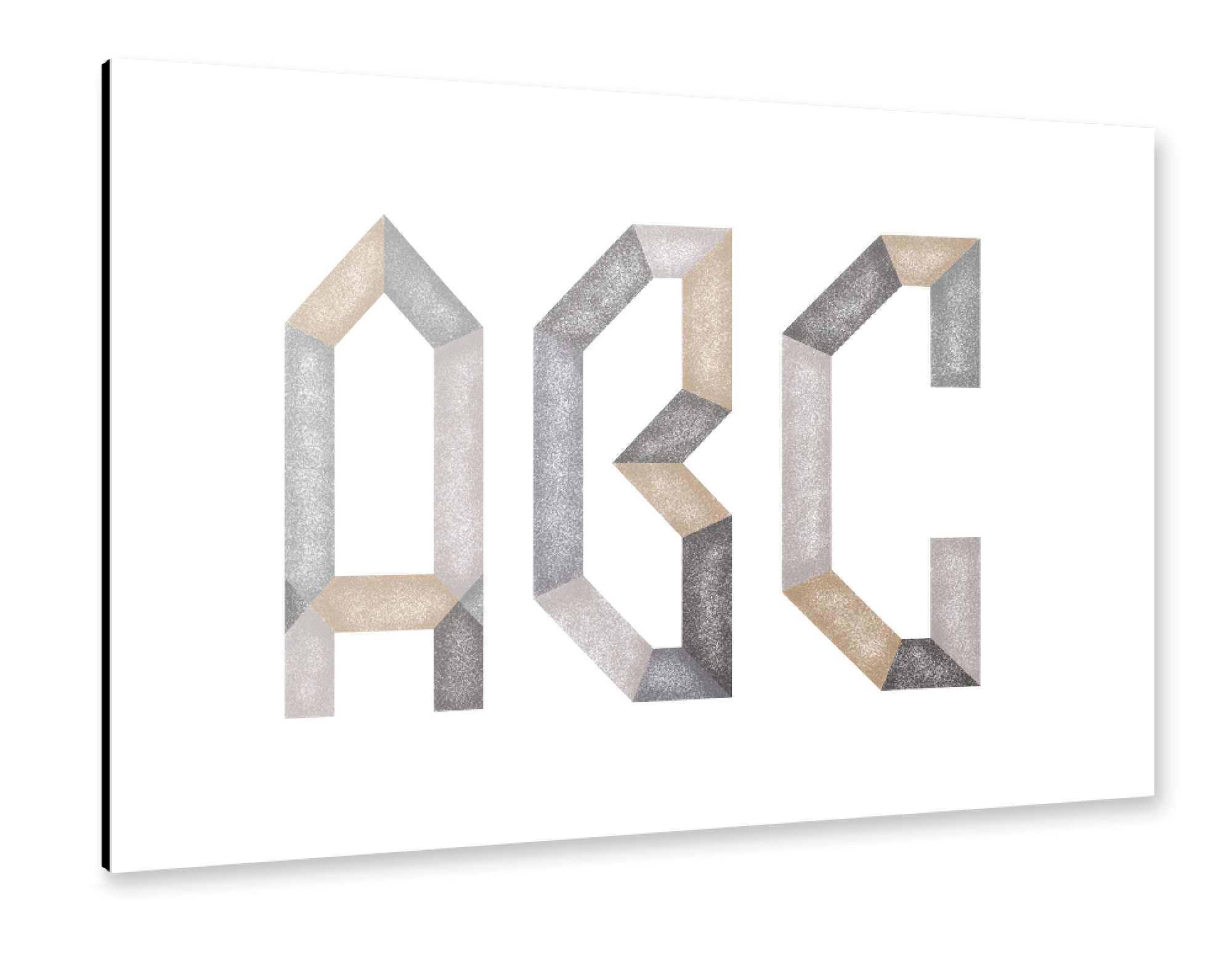 Alu-Dibond "Abcpattern" 30x20 cm artboxONE