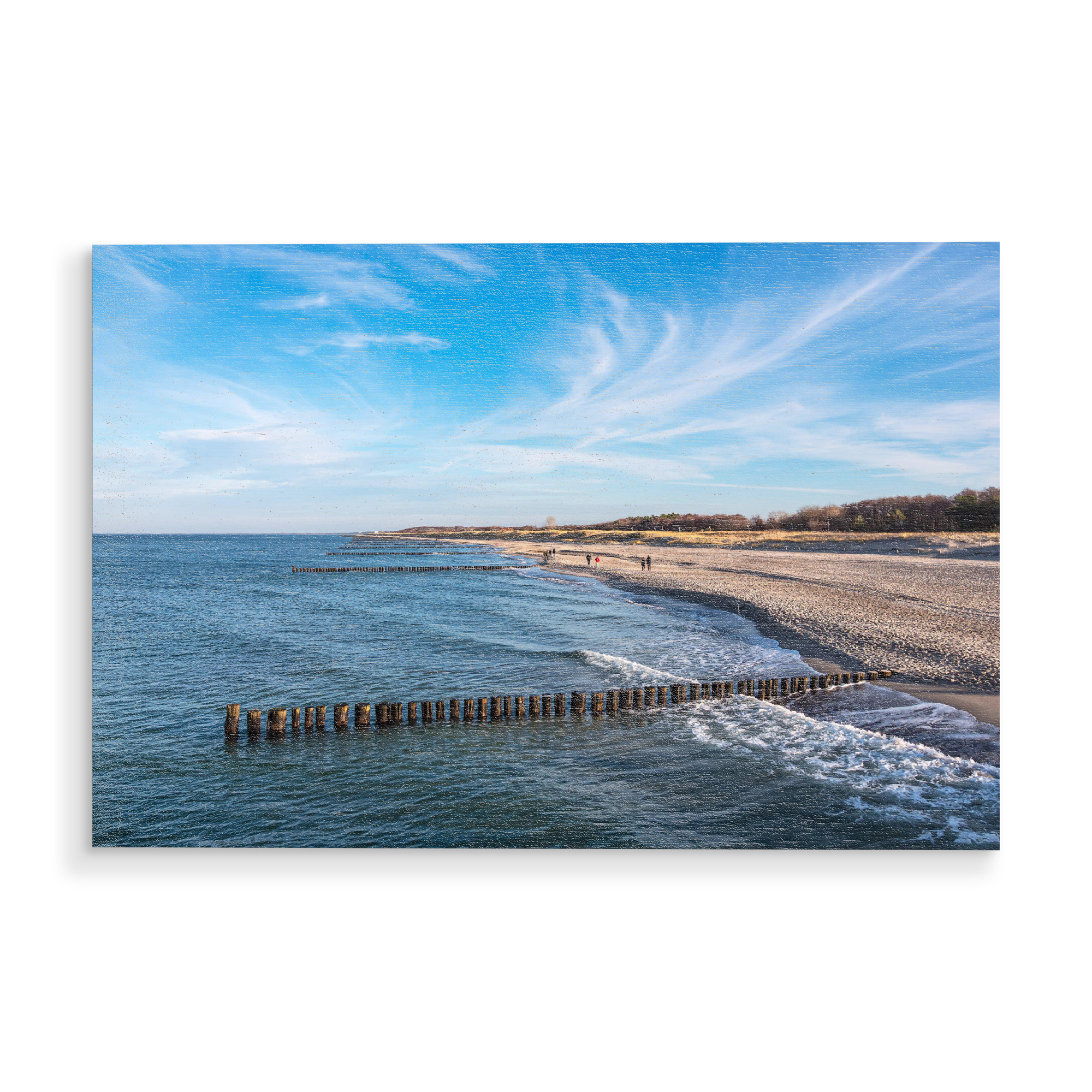 Holzbild "Strand in Graal-Müritz" artboxONE - Natur,Reise,Reise / Strand und Meer