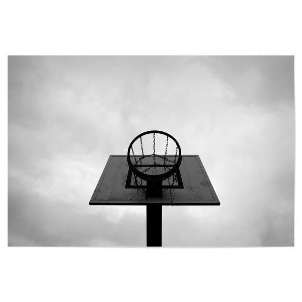 Poster 30x20 cm "Basket" artboxONE - Schwarzweiß,Architektur,Sport
