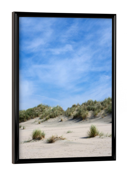 Poster mit schwarzem Rahmen "Dünengras am Strand auf Baltrum" artboxONE - Natur,Reise / Strand und Meer