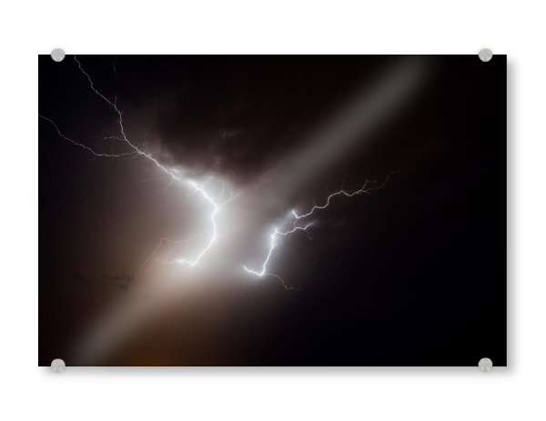 Acrylglasbild "Dark lightning" artboxONE - Natur