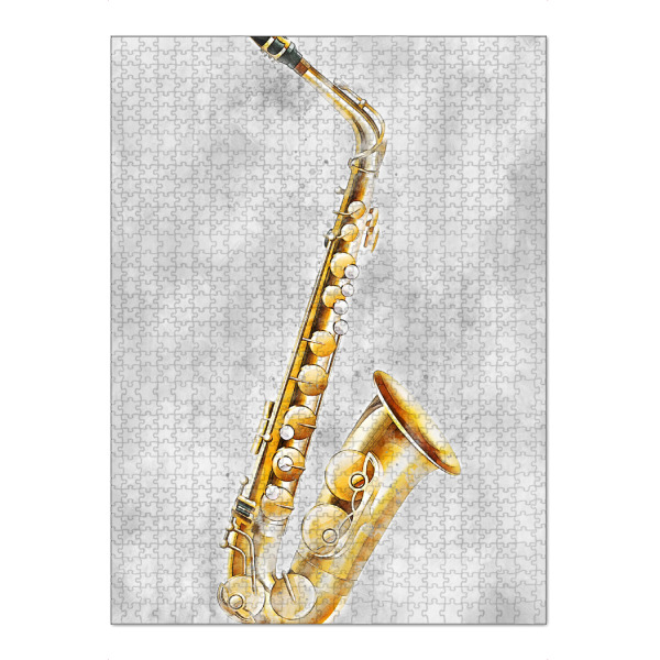 Puzzle Ravensburger "Saxophone 2 (matart)" artboxONE - Musik - Saxophone,Woodwind,Instrument,Instruments,Jazz,Music,Musician,Orchestra,Band,Musik
