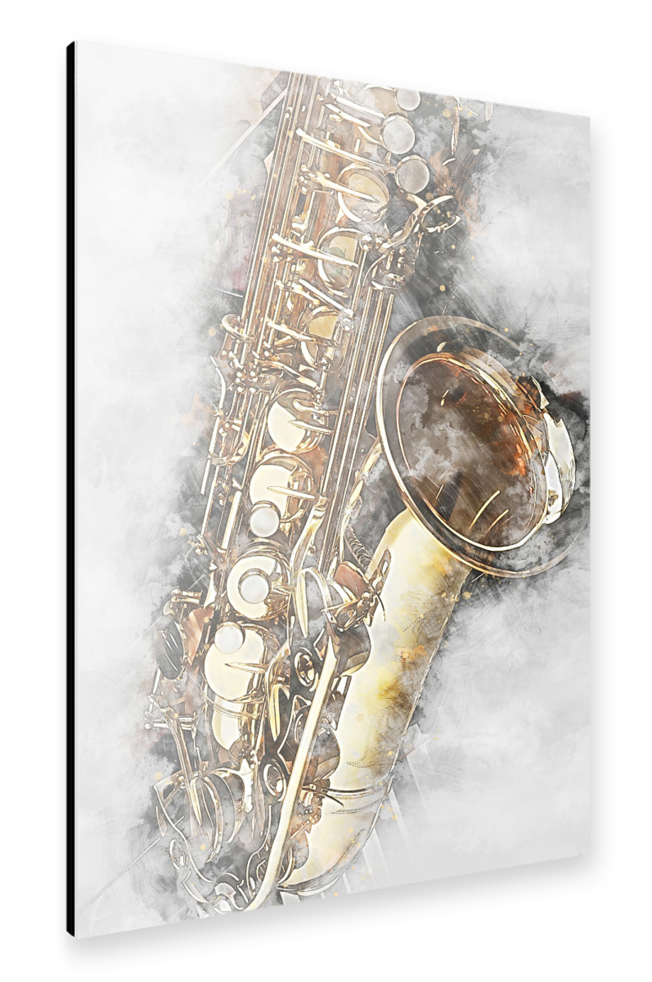 Alu-Dibond "Saxophone (matart)" 30x20 cm artboxONE