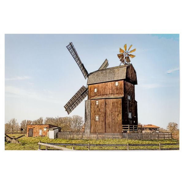 Poster "Alte Windmühle" artboxONE - Natur,Architektur