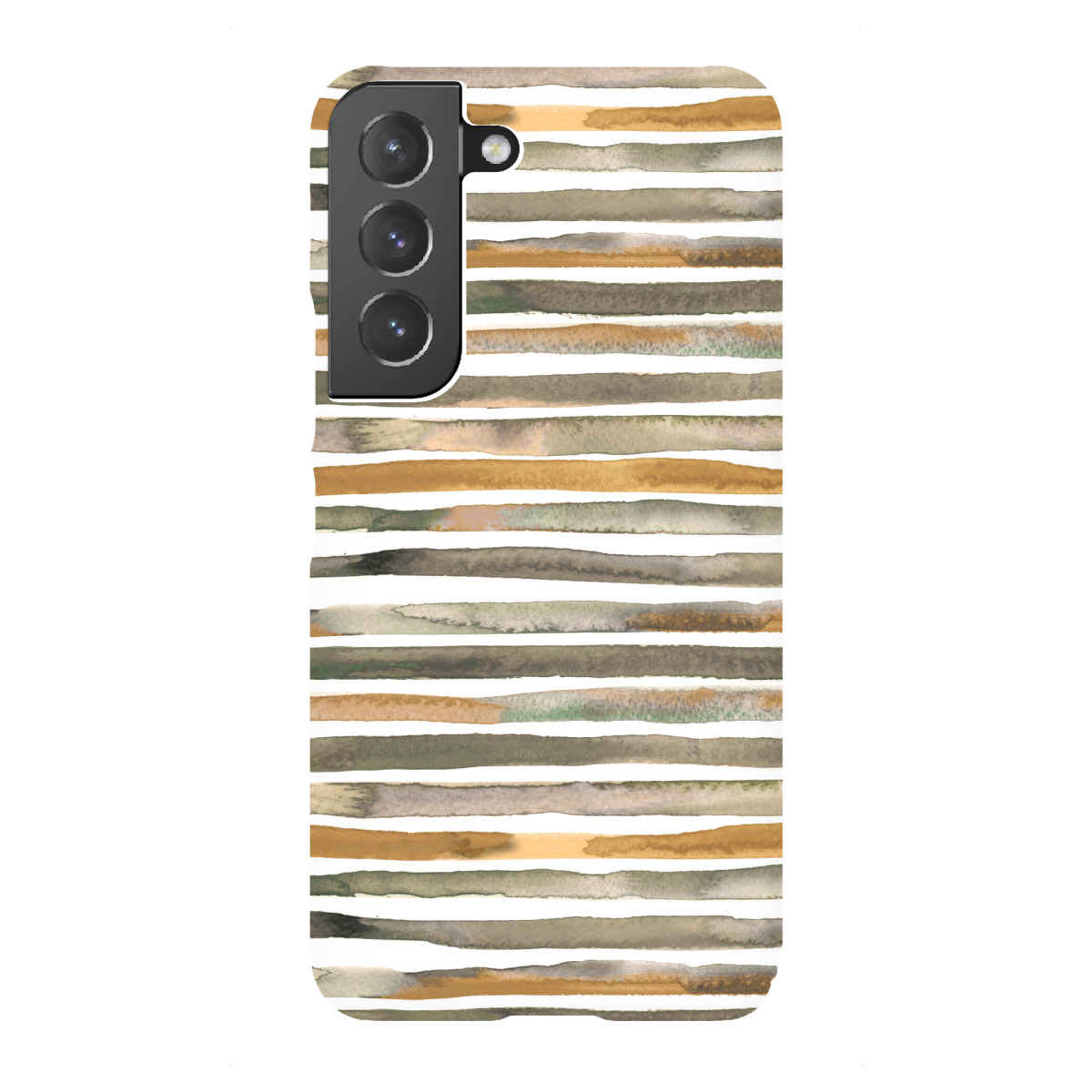 Samsung Galaxy "Watercolor Stripes Gold Orange" Premium-Case Handyhülle artboxONE