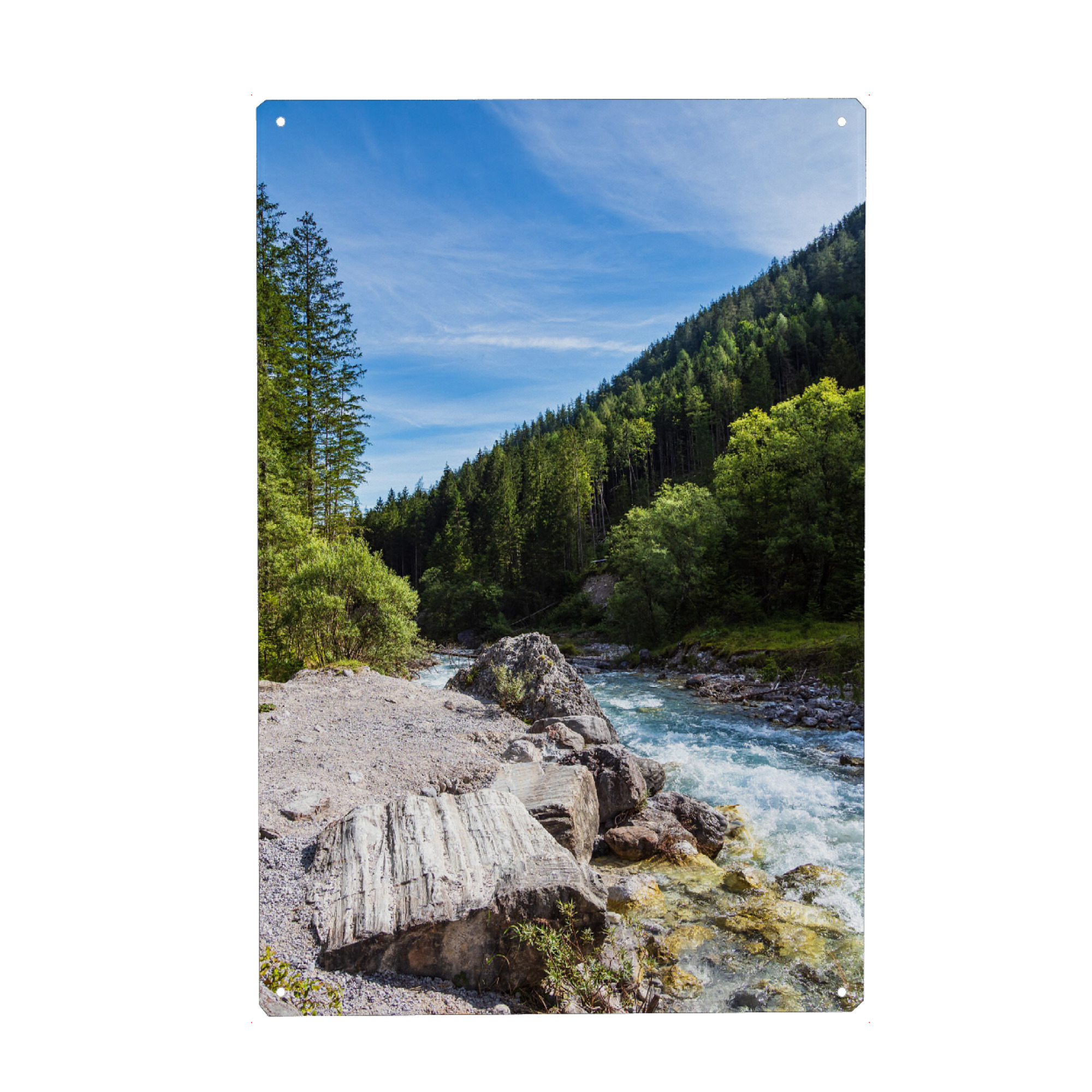 Metall Poster "Wimbachtal in Bayern" artboxONE - Natur,Reise