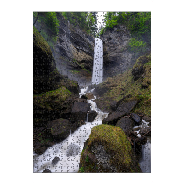 Puzzle Ravensburger "Berschnerfall waterfall, Berschis" artboxONE - Natur
