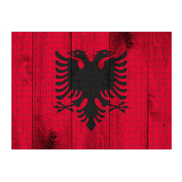 artboxONE Puzzle "Albania Vintage Flag" artboxONE - Abstrakt,Reise / Länder,Buchstaben / A