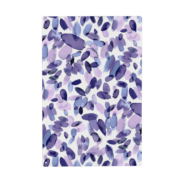 Metall Poster "Watercolor Petal Stains Lilac" artboxONE - Floral,Abstrakt