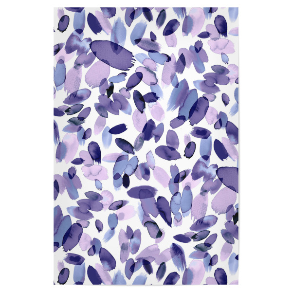 Poster 30x20 cm "Watercolor Petal Stains Lilac" artboxONE - Floral,Abstrakt