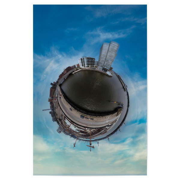Poster 30x20 cm "Hamburger Hafencity - Chicagokai" artboxONE - Städte,Städte / Hamburg,Reise,Architektur,Reise / Länder