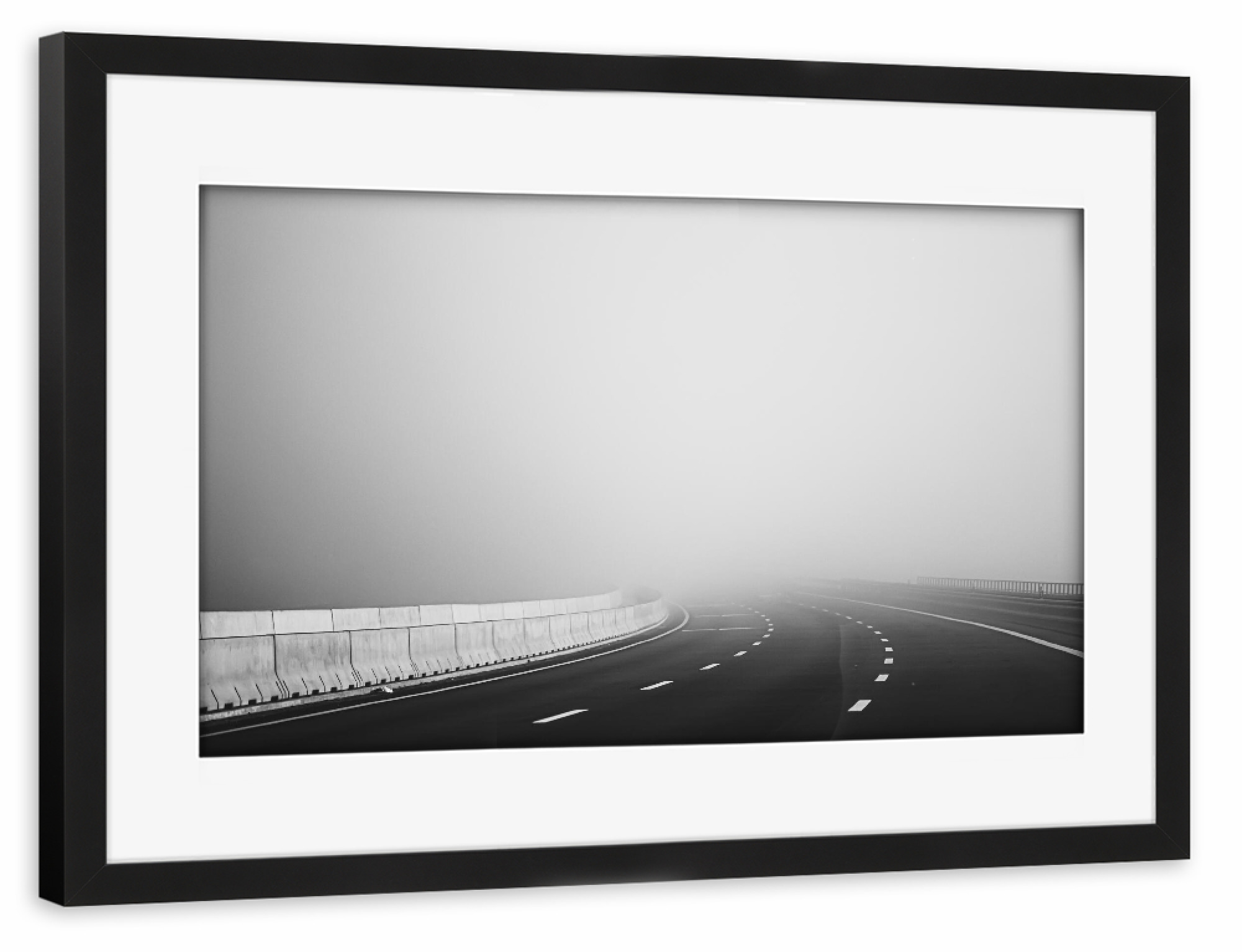 Poster mit Rahmen schwarz "Uncertain Destination" artboxONE - Reise,Architektur,Automobile