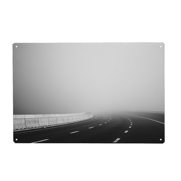 Metall Poster "Uncertain Destination" artboxONE - Reise,Architektur,Automobile