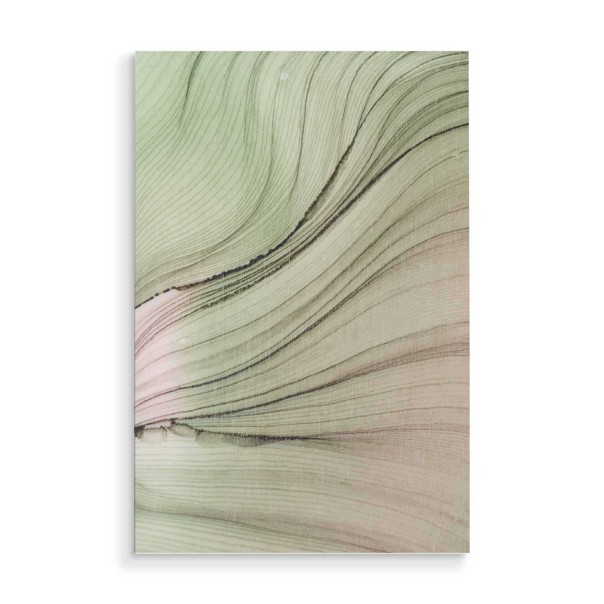 Holzbild "Waves on Hill" artboxONE - Abstrakt
