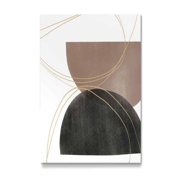 Galerie-Print "Black and Brown Semi Circle" 30x20 cm artboxONE