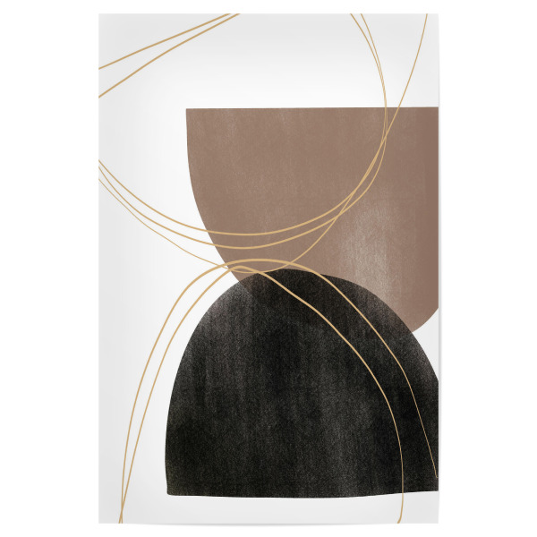 Poster "Black and Brown Semi Circle" artboxONE - Abstrakt,Geometrie - Black,Brown,Semi circle,Abstract,Abstrakt,Geometrie,Geometry,Formen