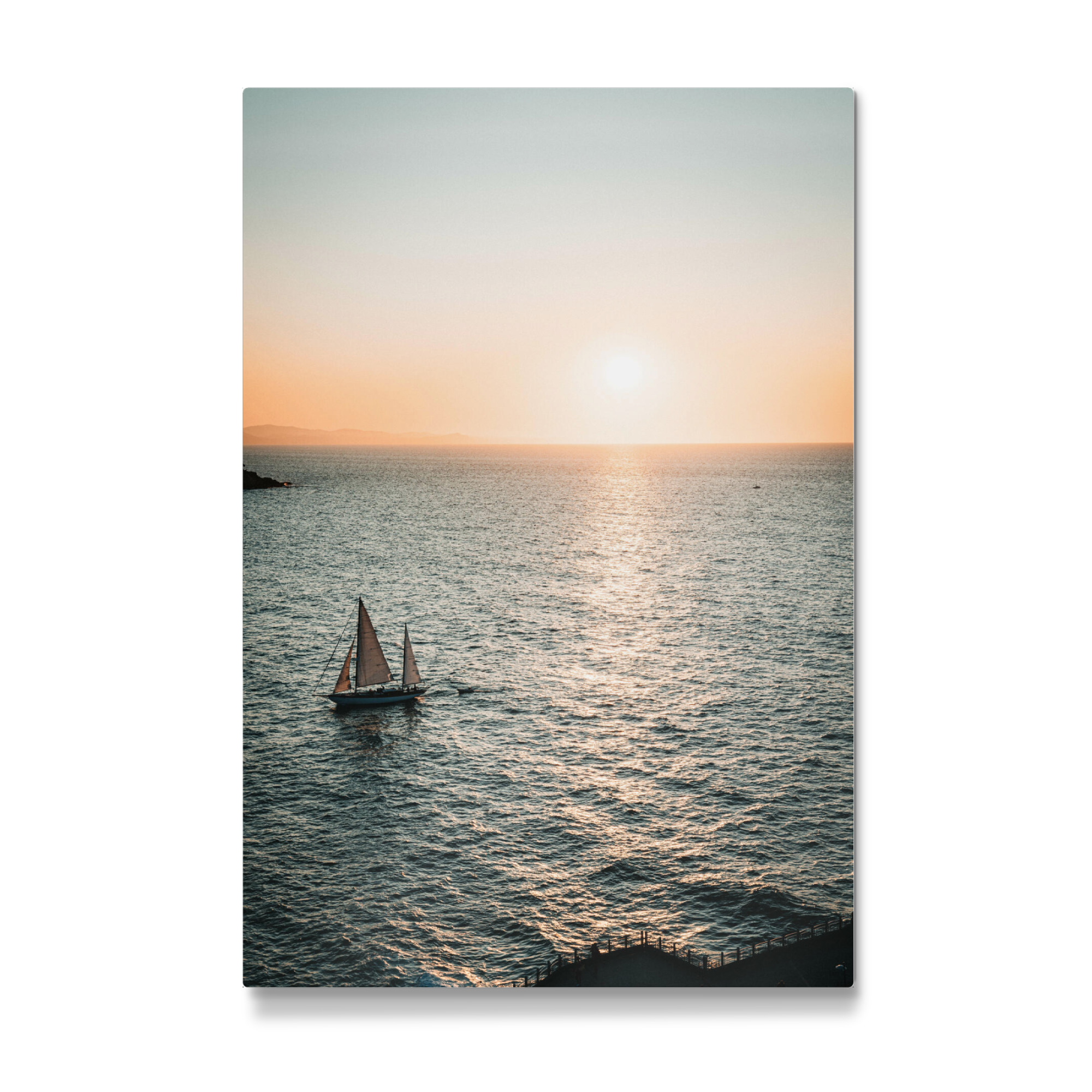 Galerie-Print "In den Sonnenuntergang segeln" 30x20 cm artboxONE