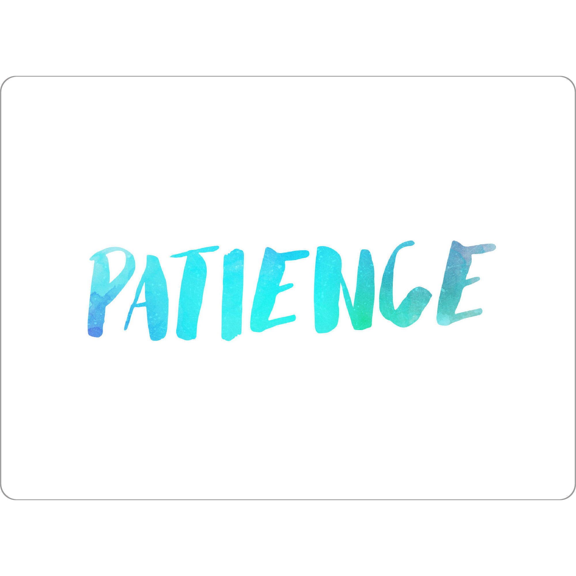 Tischset "Patience - Geduld" artboxONE - Typografie