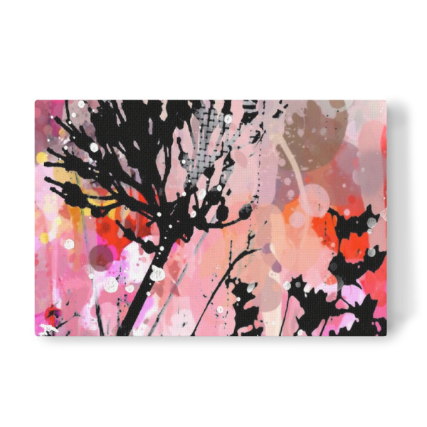 Leinwandbild "Pop Art Flowers in PInk" artboxONE - Natur,Floral,Liebe,Für Mama