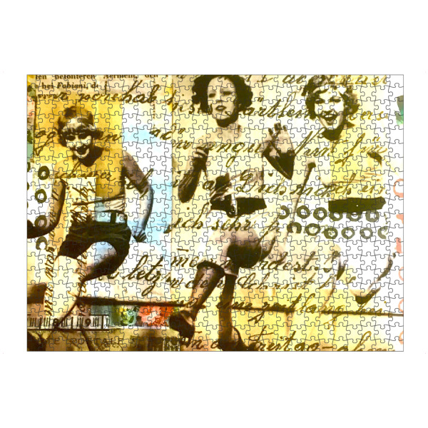 artboxONE Puzzle "Hürdenlauf ins Glück" artboxONE - Menschen,Fashion,Sport,Für Mama,Lustig