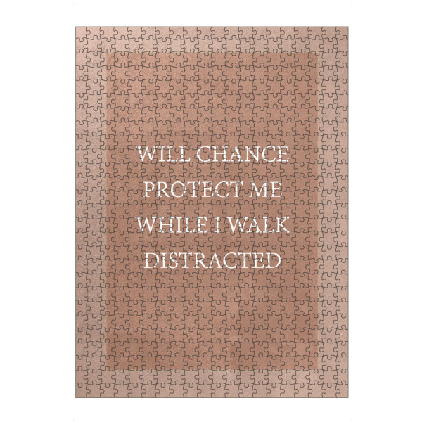 artboxONE Puzzle "Will Chance" artboxONE - Typografie - Typography,Typografie,Minimal,Minimalism - Bild typography